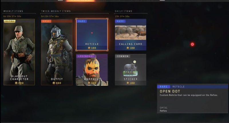 Illustration for article titled Call Of Duty's Latest Microtransaction Is A Tiny Red Dot
